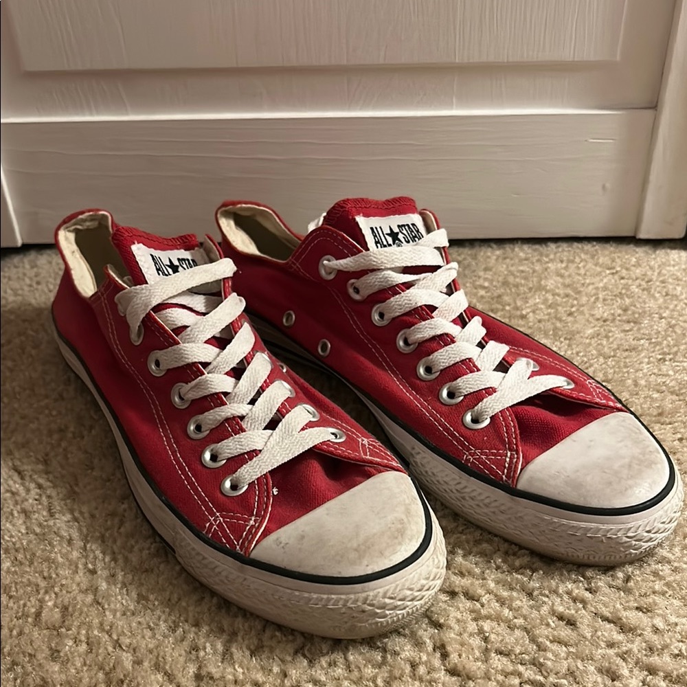 Classic Converse All Star Red Low-Top Sneakers